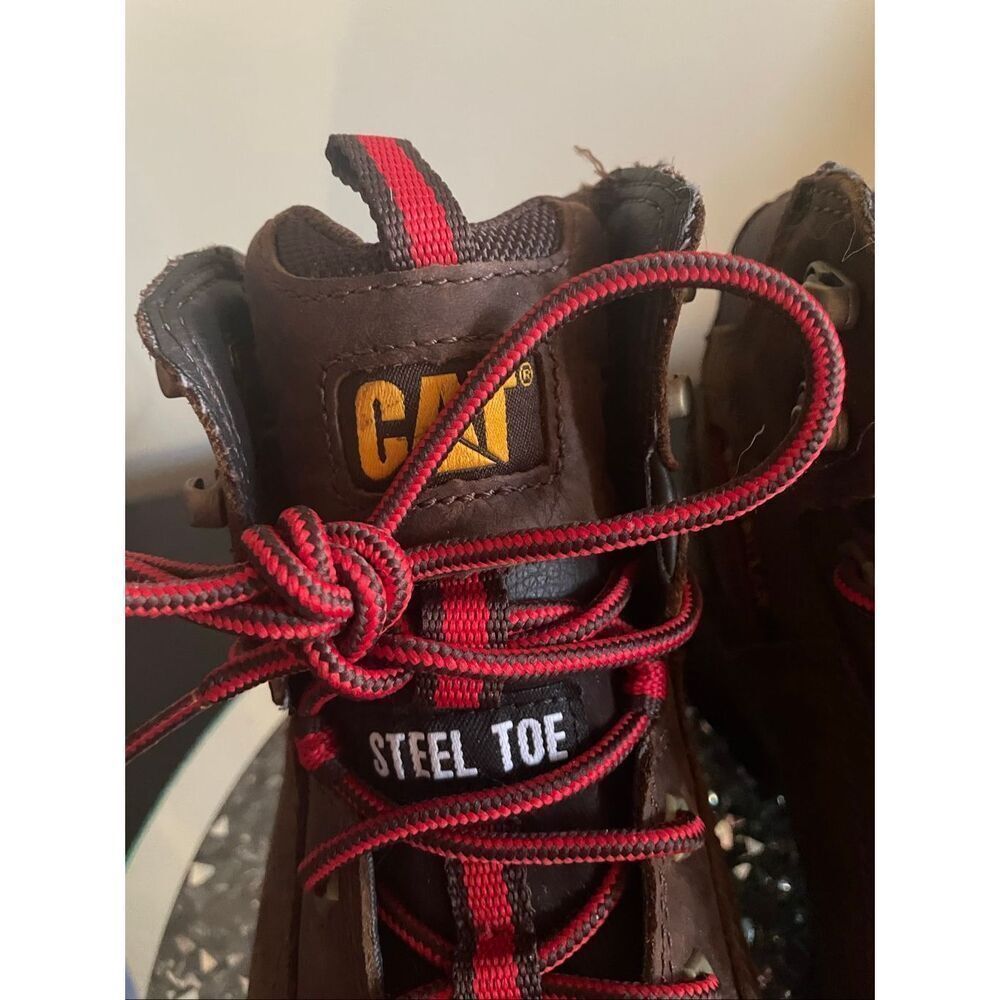 CAT caterpillar Navigator Mid Waterproof Boot Men's steel toe work boots size 9 - Picture 3 of 11